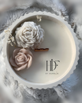bougie mèche bois fleur de coton